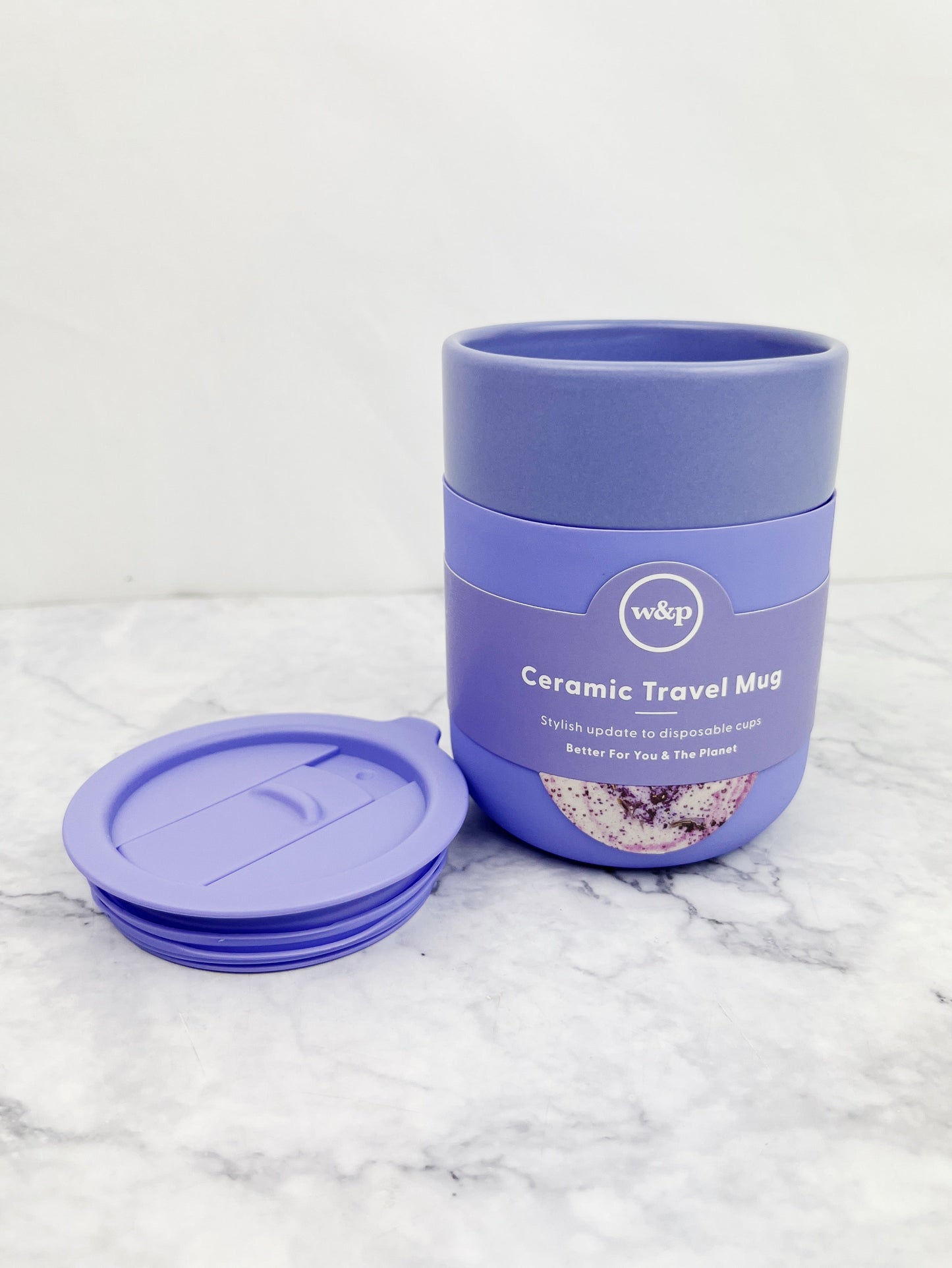 Ceramic 12 oz To-Go Mug
