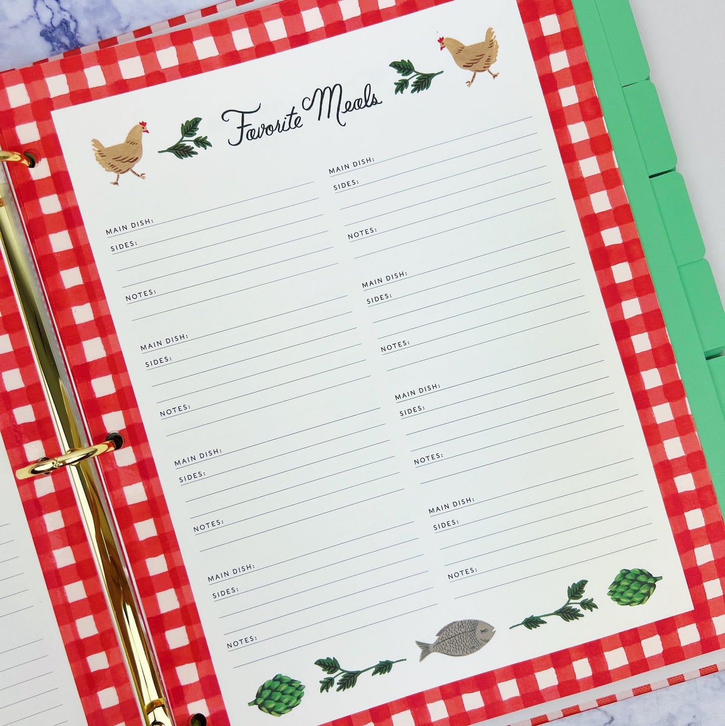 Cherry Farm Recipe Binder