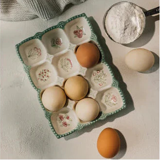 Stoneware Egg Holder