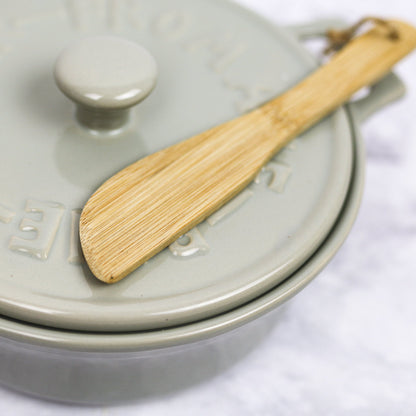 Brie Baker with Lid and Wooden Spreader