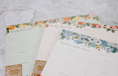 Floral Weekly Meal Planner