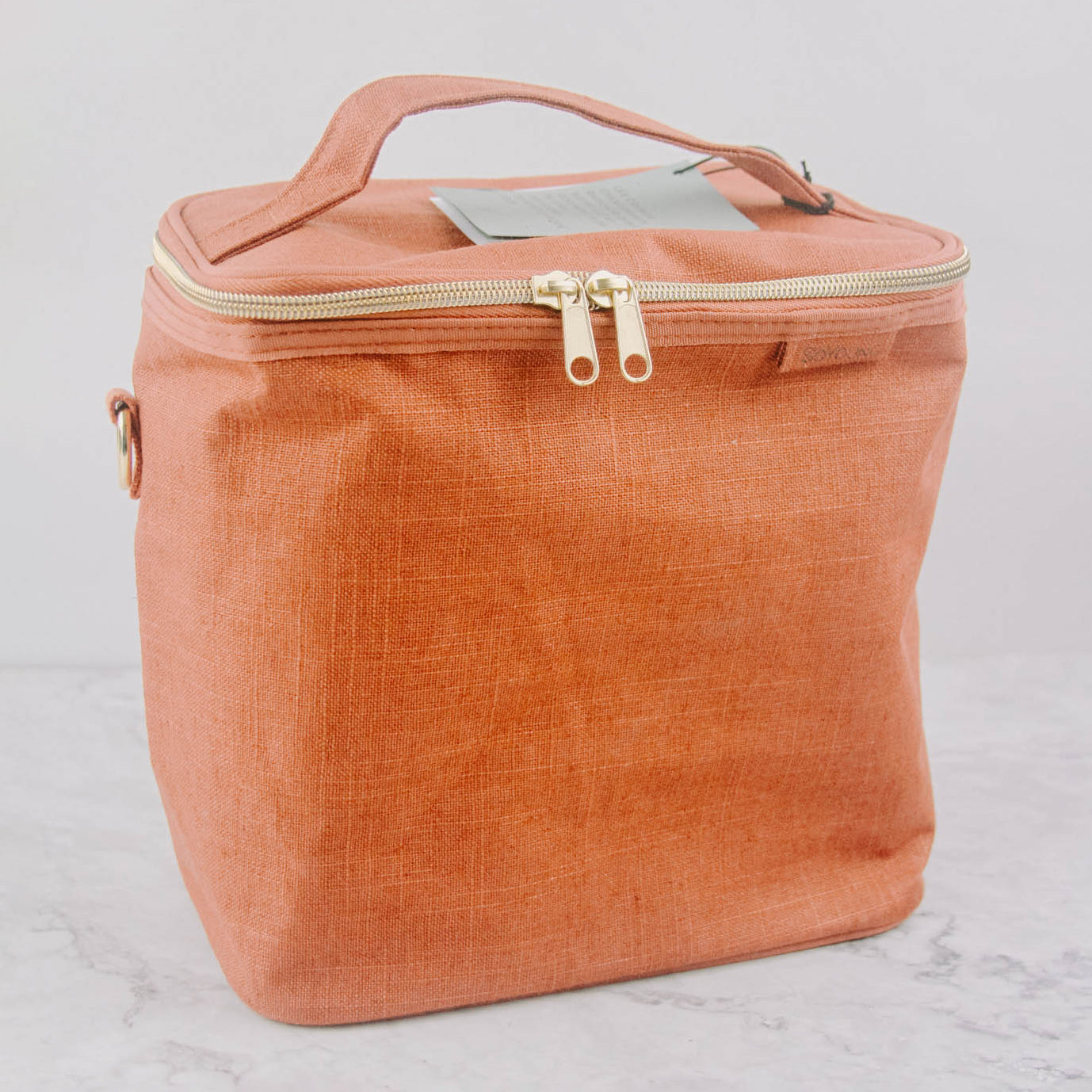 Petite Patterned Linen Lunch Bag