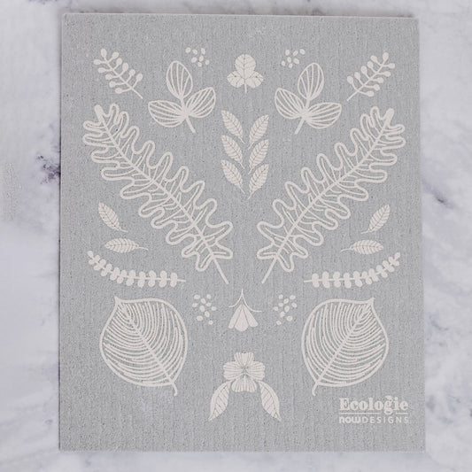 Gray Plants Swedish Dish Cloth