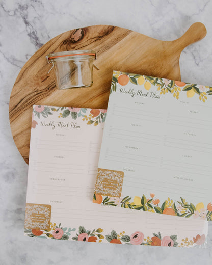 Floral Weekly Meal Planner