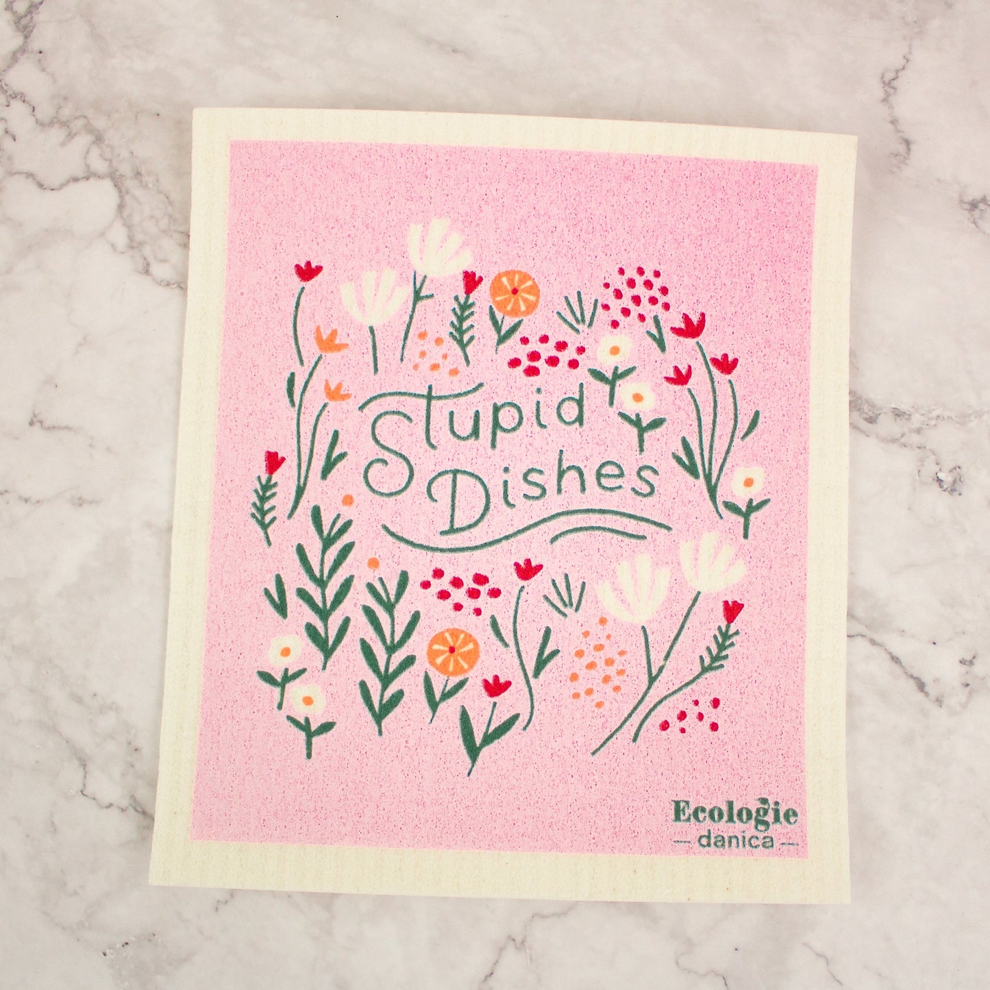 Floral Dishes Swedish Dish Cloth