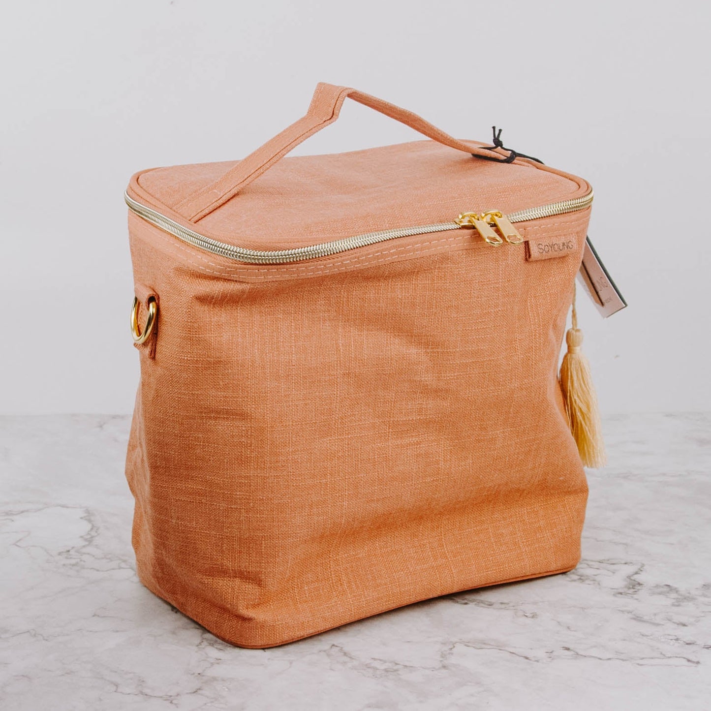 Petite Patterned Linen Lunch Bag