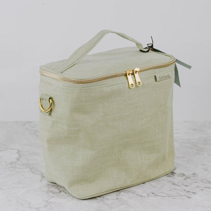 Petite Patterned Linen Lunch Bag