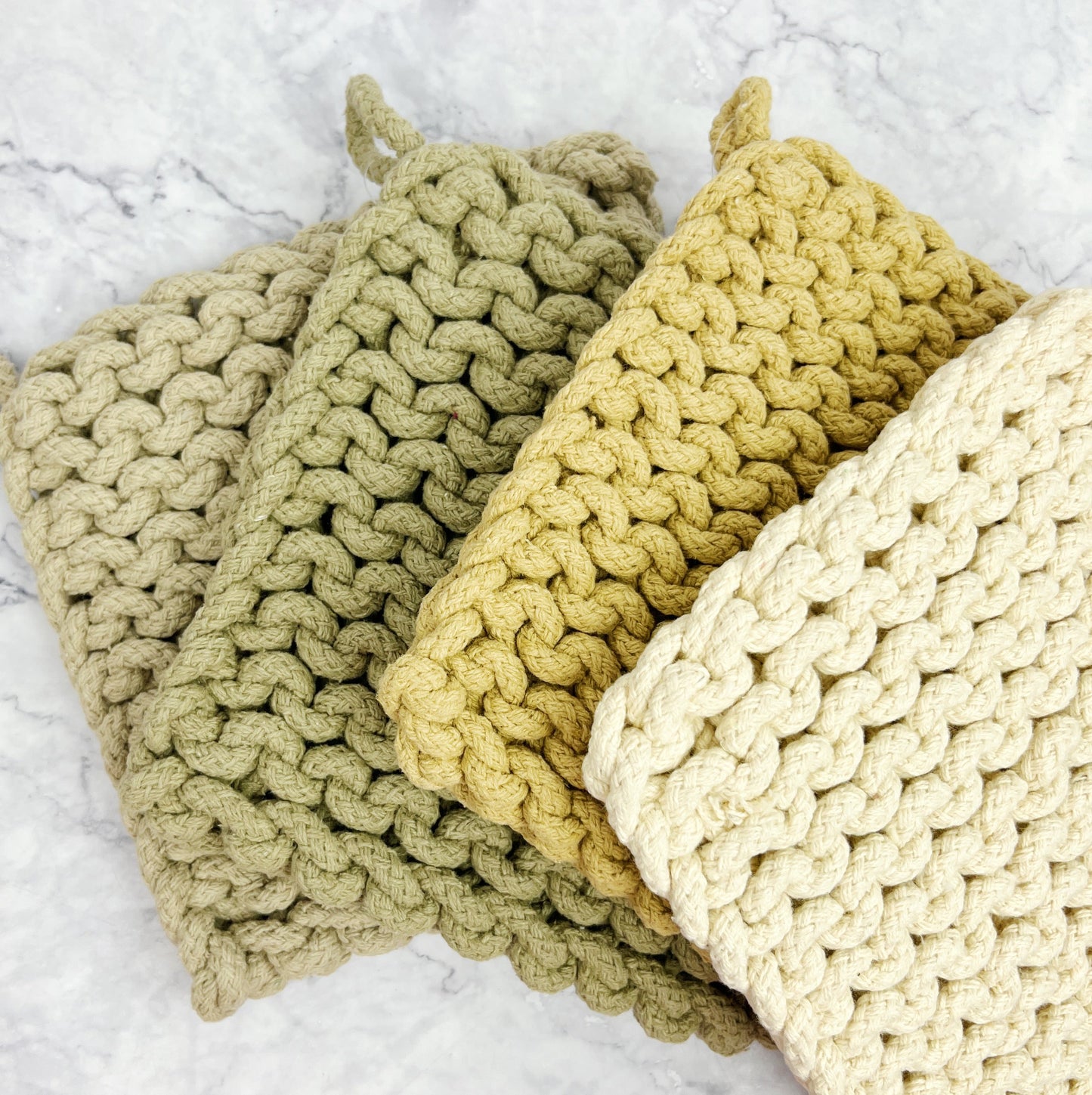 Neutral Woven Pot Holder