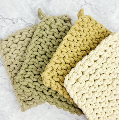 Neutral Woven Pot Holder