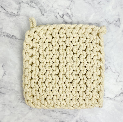 Neutral Woven Pot Holder