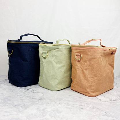 Petite Patterned Linen Lunch Bag
