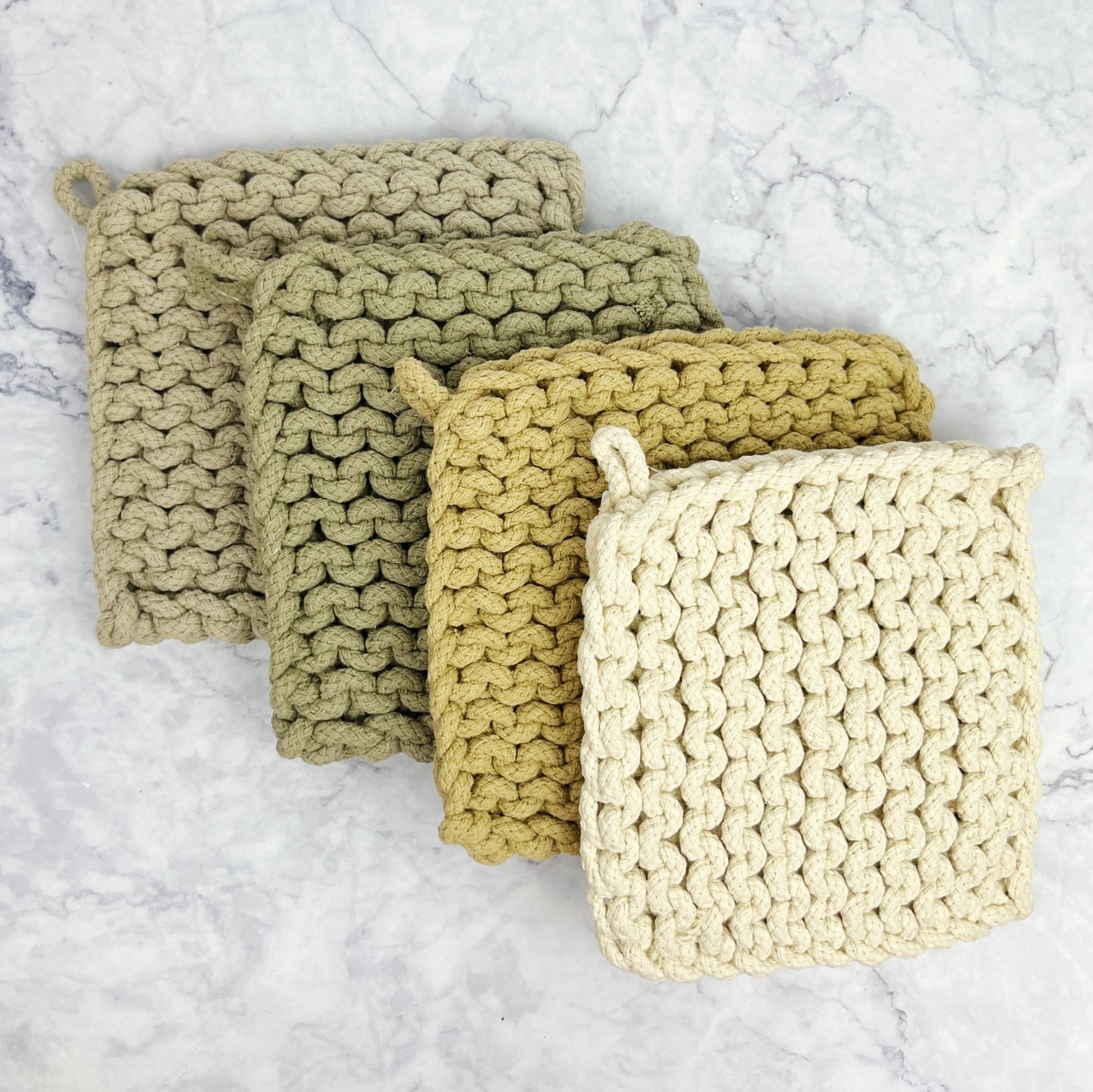 Neutral Woven Pot Holder