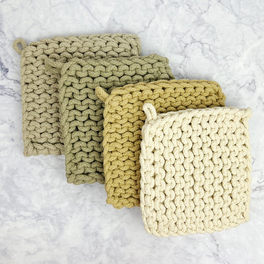 Neutral Woven Pot Holder