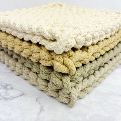 Neutral Woven Pot Holder